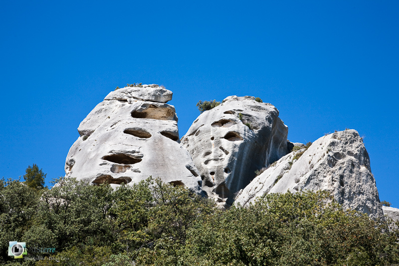 Alpilles, baux, érosion dans les Alpilles_